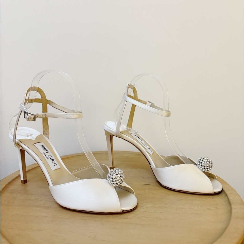 Jimmy Choo Sacora Crystal Embellished Heel - Picture 7 of 13
